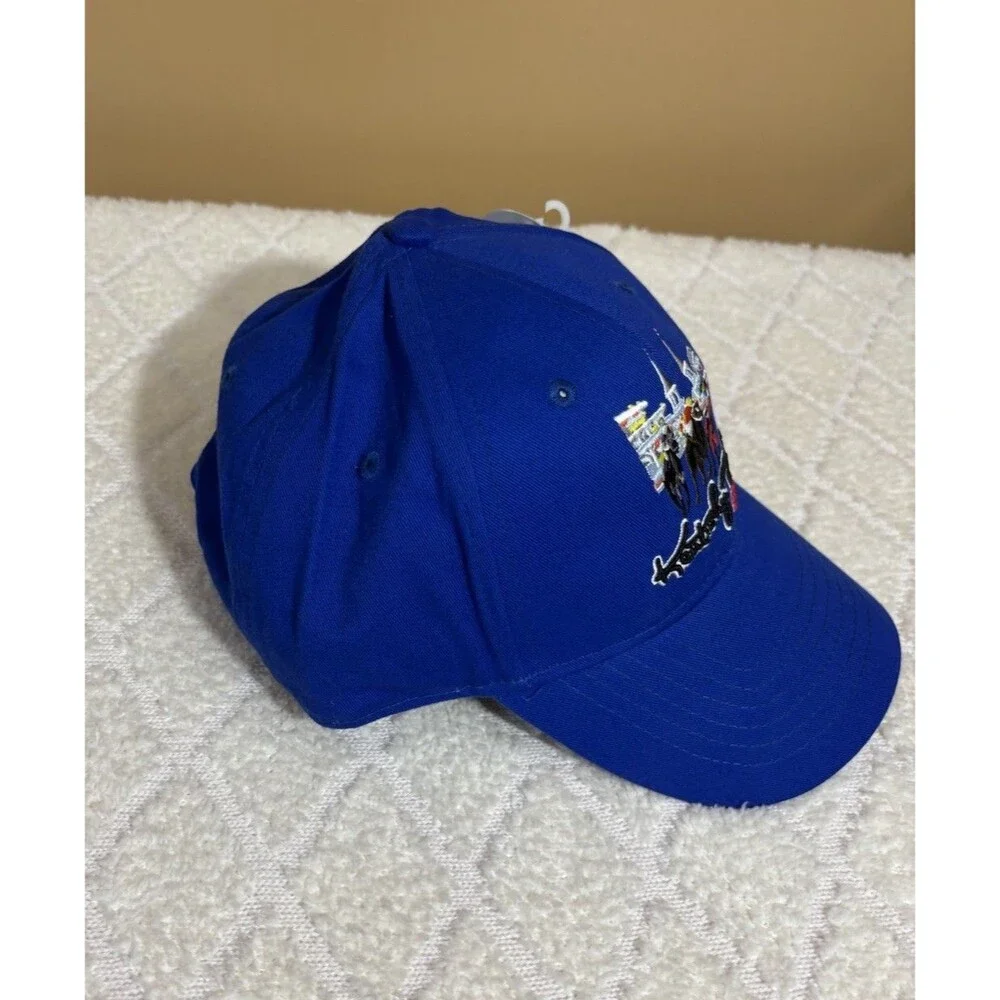 New Vintage Kentucky Derby 2008 Horse Racing Embroidered Adjustable Blue Hat
